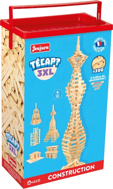 Jeujura drvena građevna set Técap 3XL – 300 dijelova