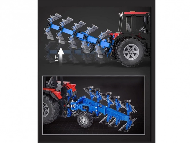 Veliki set blokova 1675-ele 1:17 Traktor + plug na daljinsko upravljanje ZA5251