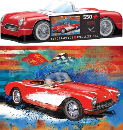 Slagalica u limenoj kutiji Corvette 550 dijelova