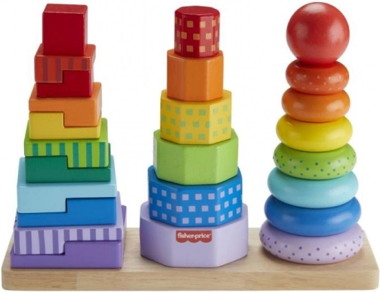 Drvena sortirajuća kula FISHER-PRICE za malu djecu