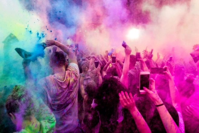 Šareni prah Holi - 10 x 100 g