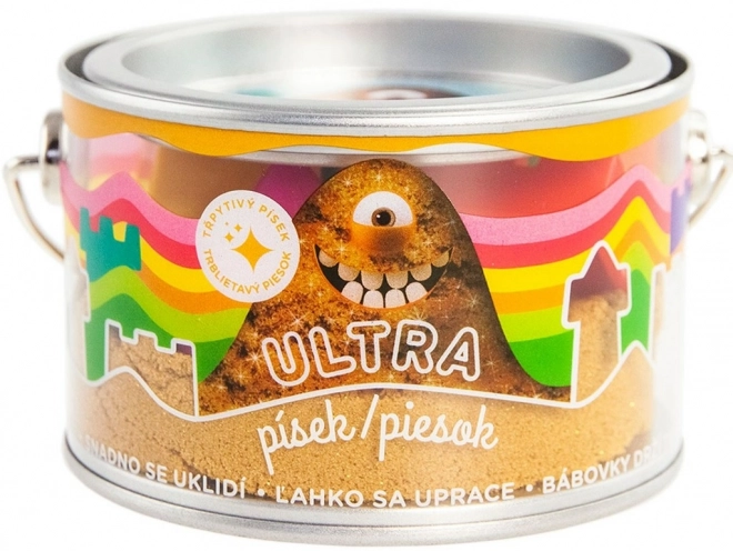 Ultra pijesak s gliterima 200g - zlatni