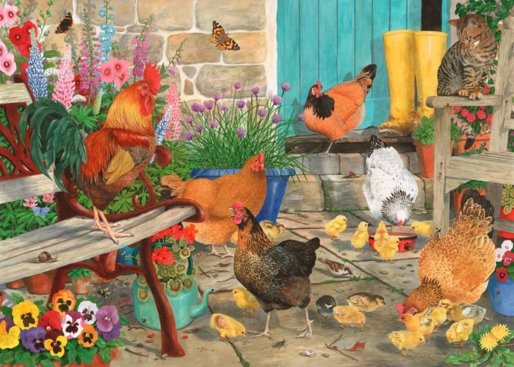 Puzzle Pilićja zabava 1000 dijelova