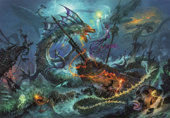 Puzzle 3000 dijelova Podmorska bitka CLEMENTONI
