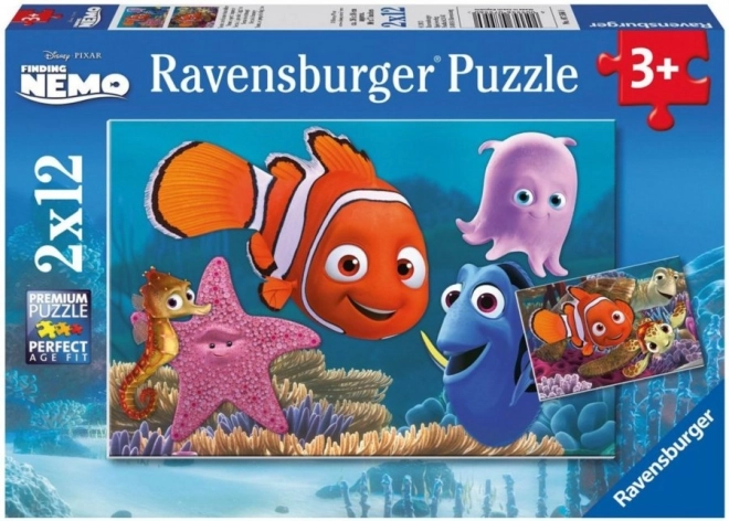RAVENSBURGER Puzzle Potraga za Nemom 2x12 dijelova