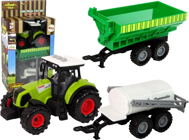 Set traktor s prikolicom i cisternom LED zvukovi