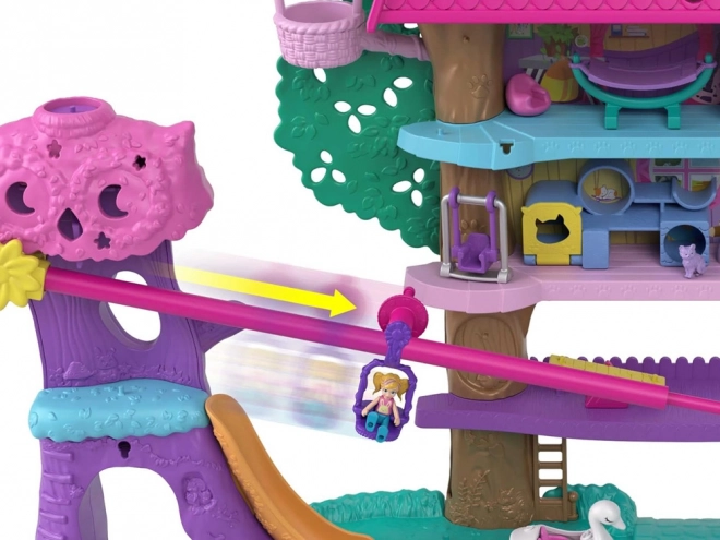 Polly Pocket Set figurica Životinjske avanture Kućica na drvetu
