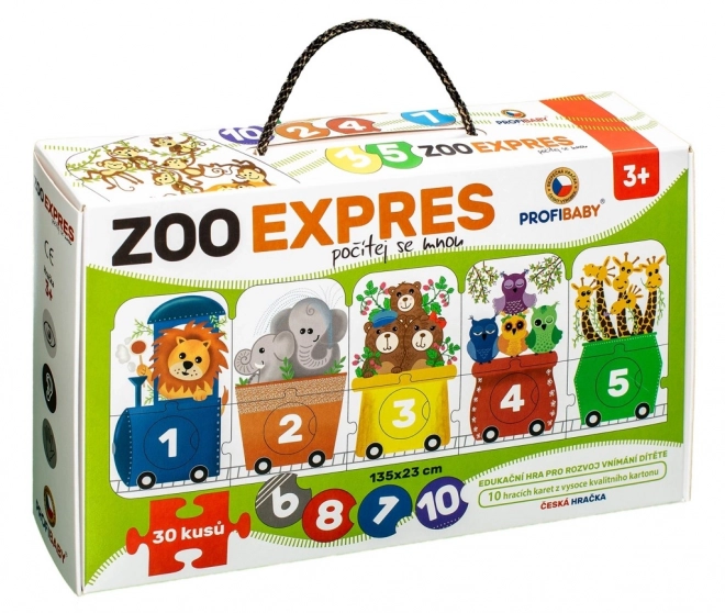 Puzzle ZOO Ekspres - Broji sa Mnom 30 Djelova