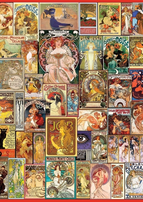 ART PUZZLE secesijski plakat – puzzle 1500 dijelova