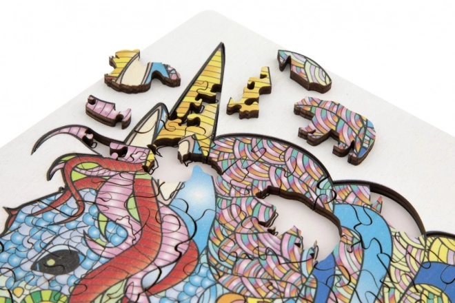 Drvene puzzle jednorog