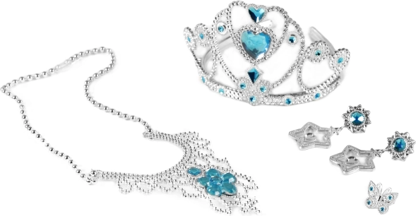 Set zimske princeze s priborom – plava