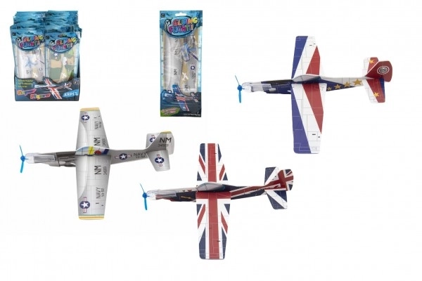Bacajući avionić pjenasti model 24cm miješane boje