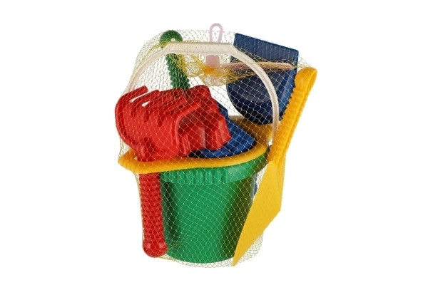 Kanta sa sítom lopatica trgovčeva lopatica grabljice plastika u mrežici 20x28x12cm 12m+