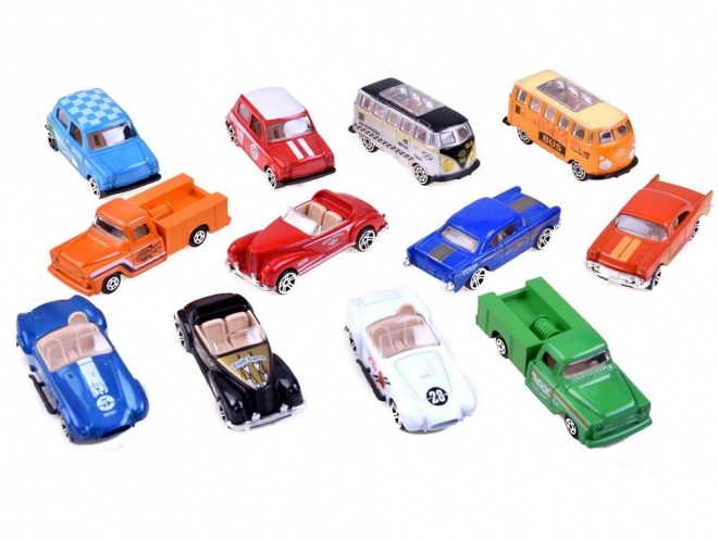 Set retro auta od metala