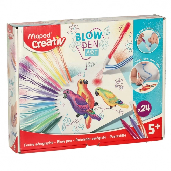 Set puhalica flomastera 24 boja Maped