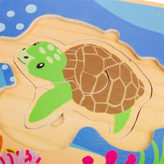 Bigjigs Toys Puzzle Životni ciklus Želve