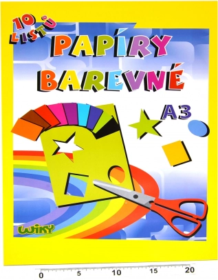 Obojeni papiri A3 180 g/m², 10 listova