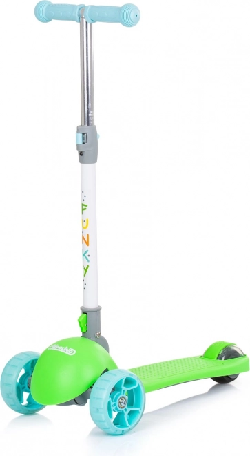 dječji romobil Chipolino Funky plavo‑zeleni sa svjetlećim kotačima