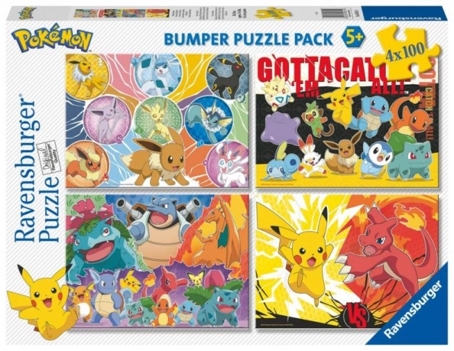 Pokémon puzzle 4x100 dijelova