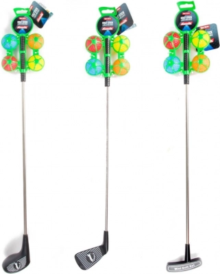 Dječji golf set – palica i loptice (miks boja)