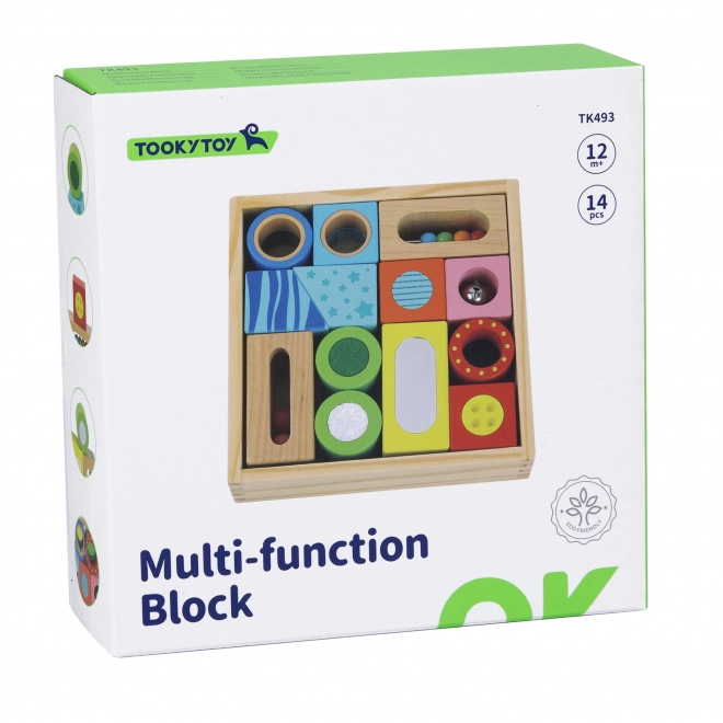 Tooky Toy drvene multifunkcionalne senzorske kocke