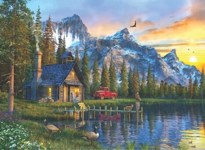 Puzzle Zalazak Sunca na Kolibi 1000 Dijelova