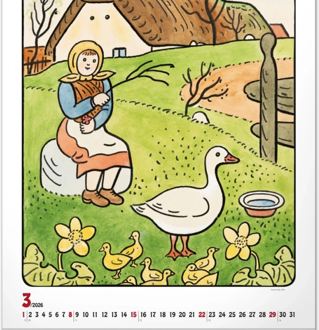 zidni kalendar Josef Lada 2026