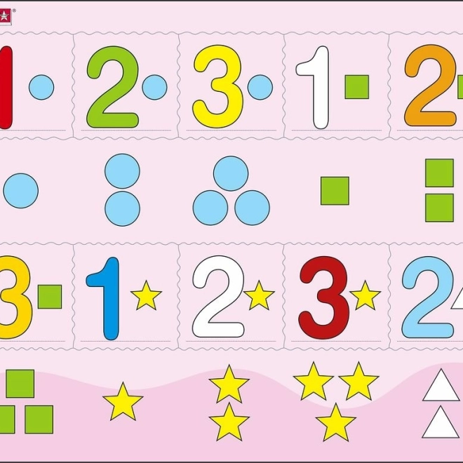 Edukativne puzzle Brojanje do tri 10 dijelova