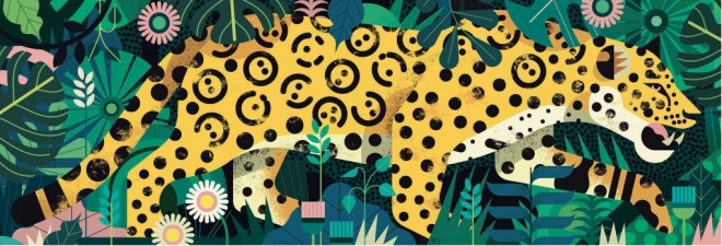 Panoramske puzzle s leopardom 1000 dijelova DJECO
