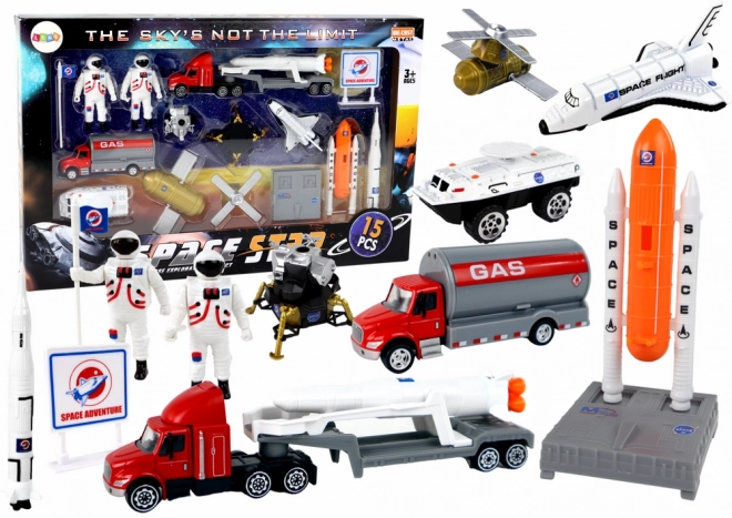 Set figurica Svemirski Kamion Raketa - 15 dijelova