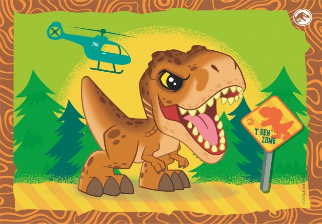 Puzzle Jurski svijet 4u1 Clementoni