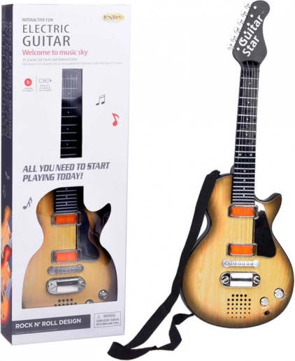 Dječja električna gitara sa zvukovima i svjetlima s remenom