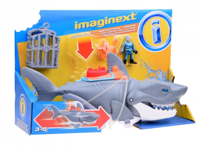 Mega napadajući morski pas Imaginext s pokretnom čeljusti