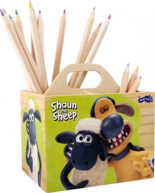 Mali stalak od drva za olovke ovčica Shaun