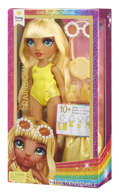Rainbow High moderna lutka Swim Style Sunny Yellow