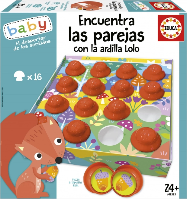 EDUCA Baby Pronađi parove s vjevericom Lolo