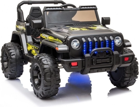 Električni dječji terenac jeep, crni