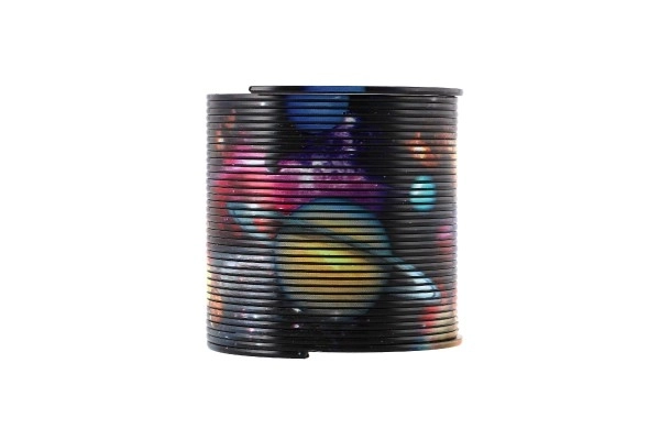 Spirala/proljeće svemir plast promjer 6,5 cm 2 boje u kutiji 7x7x7 cm