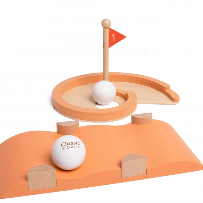 Drvena golf set s različitim preprekama