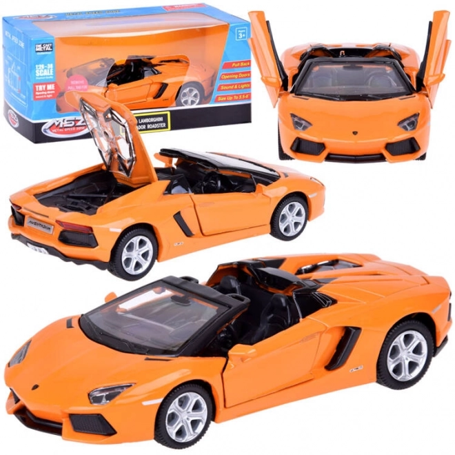 Metalni model automobila Lamborghini Aventador Roadster 1:32 interaktivan