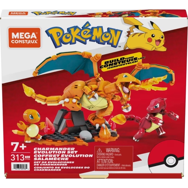 Konstrukcijski set Mega Construx Pokémon Evolucija Charmandera