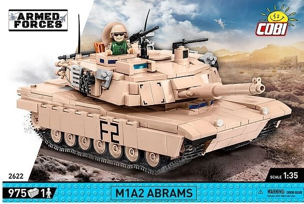 COBI 2622 Oružane snage Abrams M1A2, 1:35, 982 k, 1 f