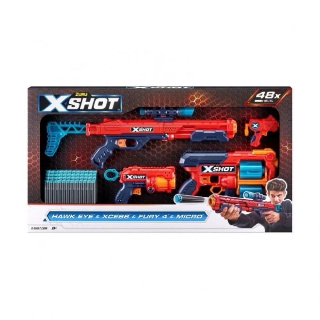 Excel Combo Hawk + Xcess + Fury 4 + set Micro lansirnih uređaja