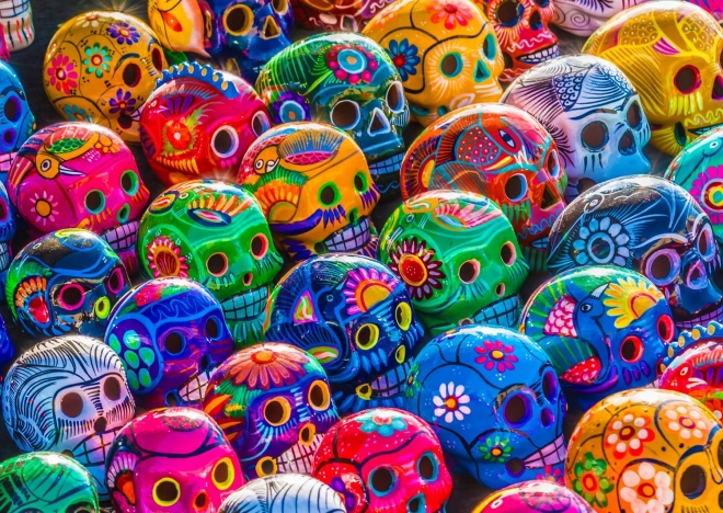 Enjoy puzzle Šarene lubanje 1000 dijelova