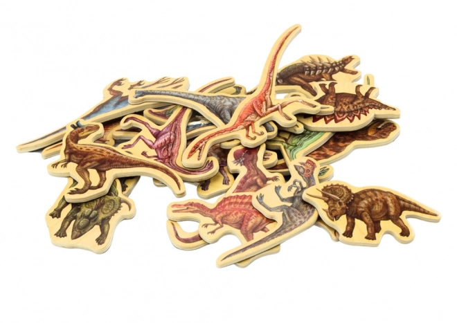 Drvene magnete Dinosauri set 20 komada šareni