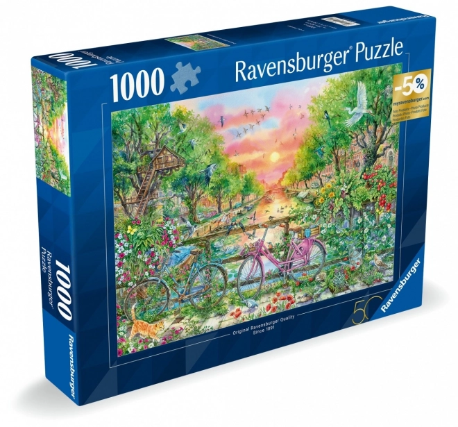 RAVENSBURGER Puzzle Bicikl u Amsterdamu 1000 dijelova