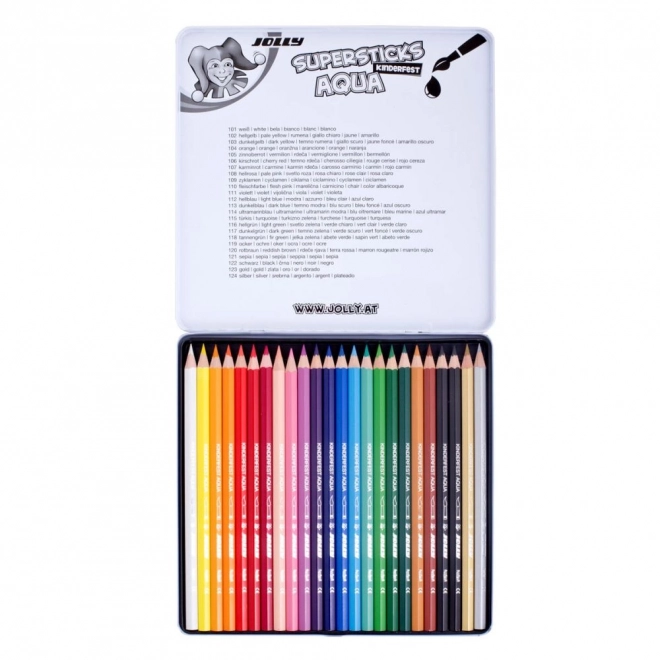 Olovke Supersticks Aqua 24 boja u metalnoj kutiji