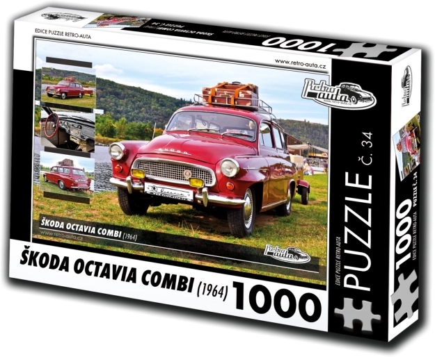 retro-auta puzzle škoda octavia combi (1964) – 1000 dijelova