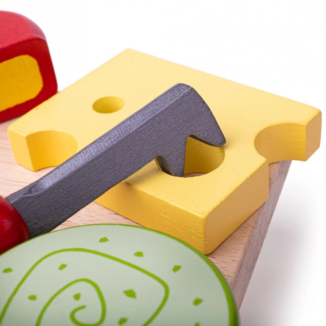 Bigjigs Toys drveni set sa sirom na dasci