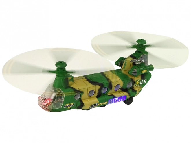 Vojni helikopter s LED svjetlima i zvukovima